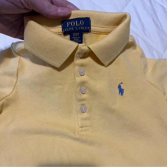 Boys 2T Polo by Ralph Lauren Yellow Classic Polo Shirt - Picture 2 of 5